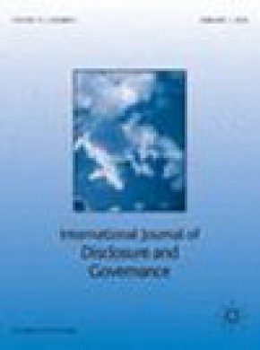 International Journal Of Disclosure And Governance期刊