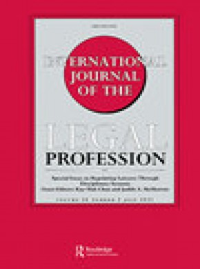 International Journal Of The Legal Profession期刊