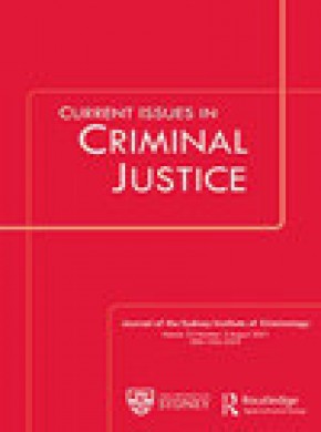 Current Issues In Criminal Justice期刊