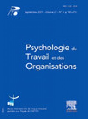 Psychologie Du Travail Et Des Organisations期刊