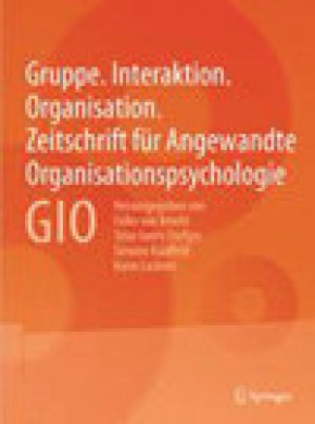 Gio-gruppe-interaktion-organisation-zeitschrift Fuer Angewandte Organisationspsy