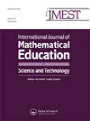 International Journal Of Mathematical Education In Science And Technology期刊