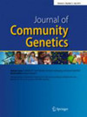 Journal Of Community Genetics期刊
