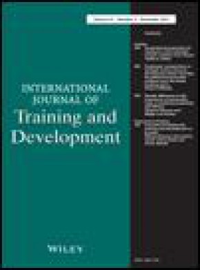 International Journal Of Training And Development期刊