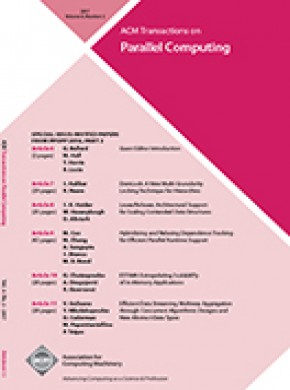 Acm Transactions On Parallel Computing期刊