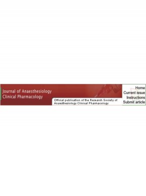Journal Of Anaesthesiology Clinical Pharmacology期刊