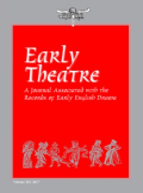 Early Theatre期刊