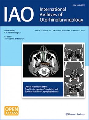 International Archives Of Otorhinolaryngology期刊