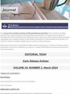 Journal Of The Canadian Academy Of Child And Adolescent Psychiatry期刊