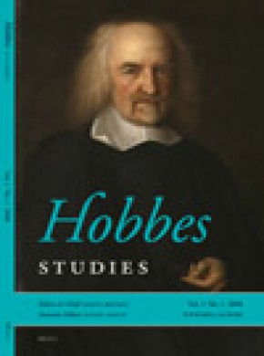 Hobbes Studies期刊