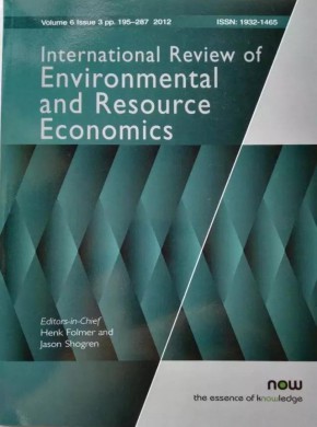 International Review Of Environmental And Resource Economics期刊