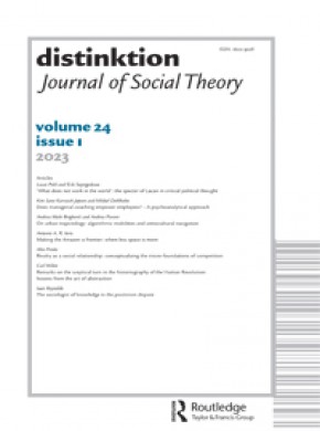 Distinktion-journal Of Social Theory期刊