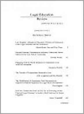 Legal Education Review期刊