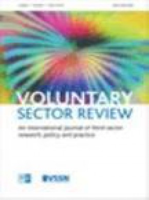Voluntary Sector Review期刊