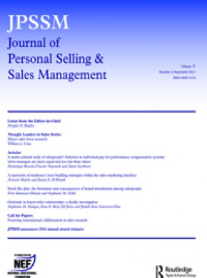 Journal Of Personal Selling & Sales Management期刊