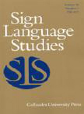 Sign Language Studies期刊