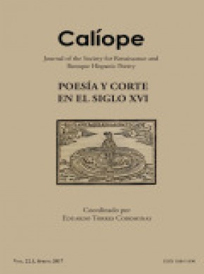Caliope-journal Of The Society For Renaissance And Baroque Hispanic Poetry期刊