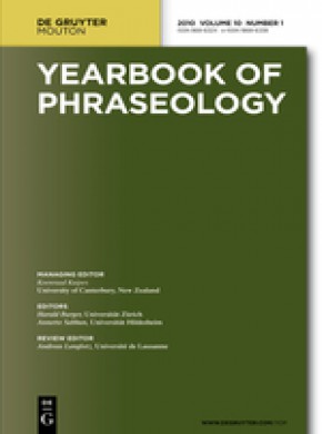 Yearbook Of Phraseology期刊