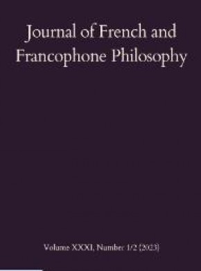 Journal Of French And Francophone Philosophy期刊