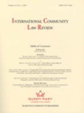International Community Law Review期刊