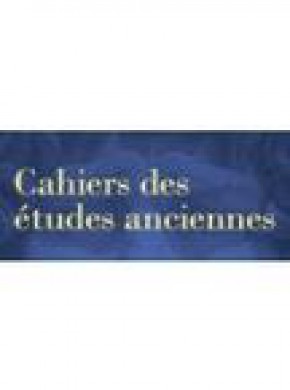 Cahiers Des Etudes Anciennes期刊