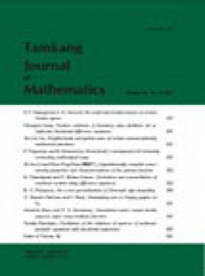 Tamkang Journal Of Mathematics期刊