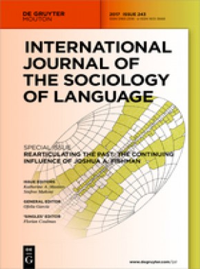 International Journal Of The Sociology Of Language期刊