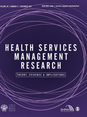 Health Services Management Research期刊