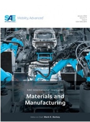 Sae International Journal Of Materials And Manufacturing期刊