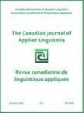 Canadian Journal Of Applied Linguistics期刊