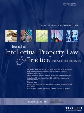 Journal Of Intellectual Property Law & Practice期刊