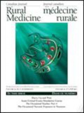 Canadian Journal Of Rural Medicine期刊