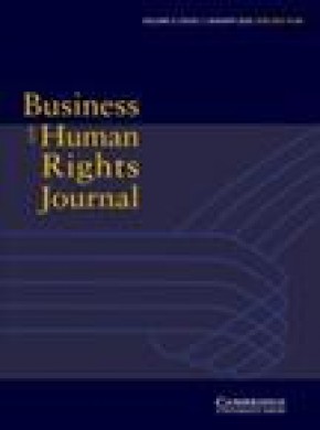 Business And Human Rights Journal期刊