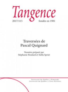 Tangence期刊