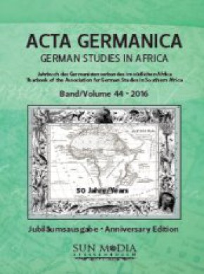 Acta Germanica-german Studies In Africa期刊
