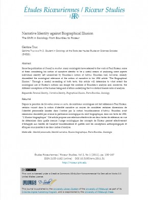 Etudes Ricoeuriennes-ricoeur Studies期刊