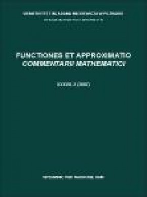 Functiones Et Approximatio Commentarii Mathematici期刊