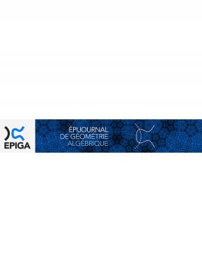 Epijournal De Geometrie Algebrique期刊