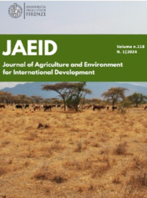 Journal Of Agriculture And Environment For International Development期刊