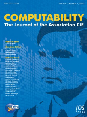 Computability-the Journal Of The Association Cie期刊