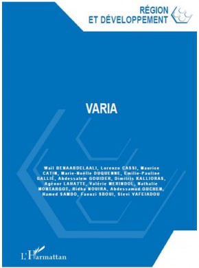 Region Et Developpement期刊