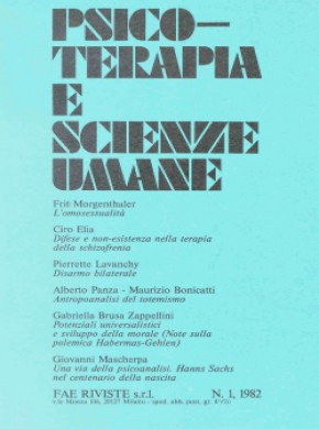 Psicoterapia E Scienze Umane期刊