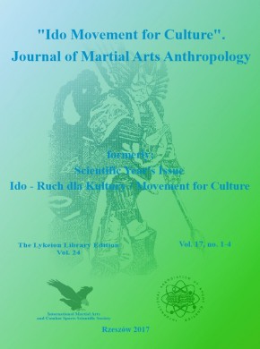 Ido Movement For Culture-journal Of Martial Arts Anthropology期刊