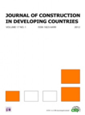 Journal Of Construction In Developing Countries期刊