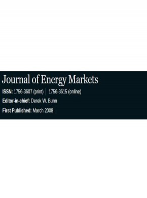Journal Of Energy Markets期刊