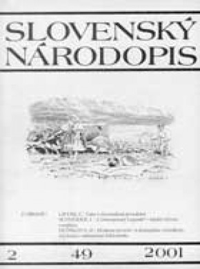 Slovensky Narodopis-slovak Ethnology期刊