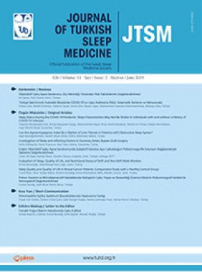 Journal Of Turkish Sleep Medicine-turk Uyku Tibbi Dergisi期刊