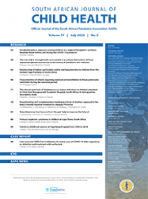South African Journal Of Child Health期刊