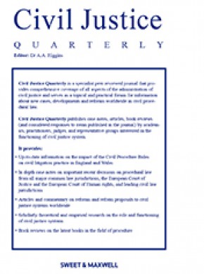 Civil Justice Quarterly期刊