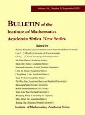 Bulletin Of The Institute Of Mathematics Academia Sinica New Series期刊